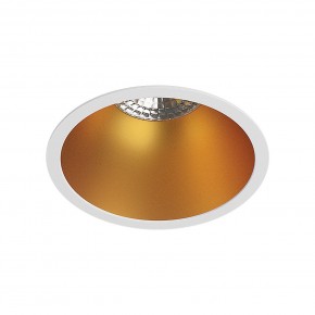DK3026-WG Встраиваемый светильник, IP 20, 10 Вт, GU5.3, LED, белый/золотой, пластик в Тюмени - tumen.ok-mebel.com | фото