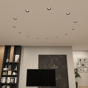 DK3055-BK Встраиваемый светильник, IP 20, 10 Вт, GU5.3, LED, черный, пластик в Тюмени - tumen.ok-mebel.com | фото 3
