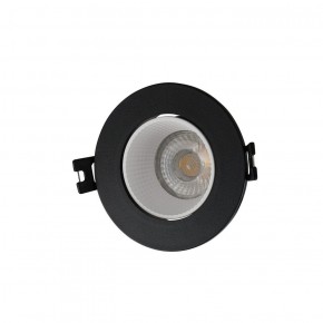 DK3061-BK+WH Встраиваемый светильник, IP 20, 10 Вт, GU5.3, LED, черный/белый, пластик в Тюмени - tumen.ok-mebel.com | фото