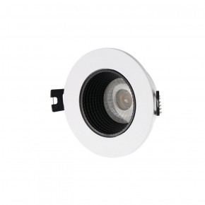 DK3061-WH+BK Встраиваемый светильник, IP 20, 10 Вт, GU5.3, LED, белый/черный, пластик в Тюмени - tumen.ok-mebel.com | фото