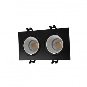 DK3072-BK+WH Встраиваемый светильник, IP 20, 10 Вт, GU5.3, LED, черный/белый, пластик в Тюмени - tumen.ok-mebel.com | фото