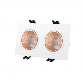 DK3072-WBR Встраиваемый светильник, IP 20, 10 Вт, GU5.3, LED, белый/бронзовый, пластик в Тюмени - tumen.ok-mebel.com | фото