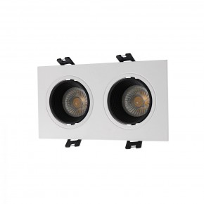 DK3072-WH+BK Встраиваемый светильник, IP 20, 10 Вт, GU5.3, LED, белый/черный, пластик в Тюмени - tumen.ok-mebel.com | фото