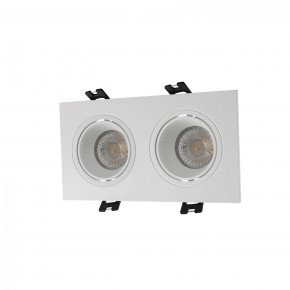 DK3072-WH Встраиваемый светильник, IP 20, 10 Вт, GU5.3, LED, белый/белый, пластик в Тюмени - tumen.ok-mebel.com | фото