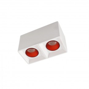 DK3085-WH+RD Светильник накладной IP 20, 10 Вт, GU5.3, LED, белый/красный, пластик в Тюмени - tumen.ok-mebel.com | фото