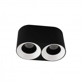 DK3096-BW+BK Светильник накладной IP 20, 10 Вт, GU5.3, LED, черно-белый/черный, пластик в Тюмени - tumen.ok-mebel.com | фото