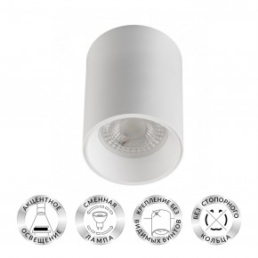 DK3110-WH Светильник накладной IP 20, 10 Вт, GU5.3, LED, белый, пластик в Тюмени - tumen.ok-mebel.com | фото