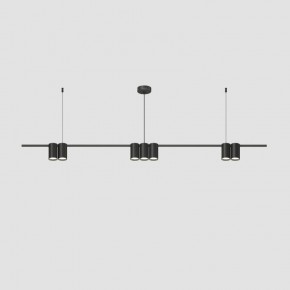 DK4063-BK Подвесной светильник ORBIT, IP20, 7xGU10 LED до 15 Вт, черный матовый, алюминий в Тюмени - tumen.ok-mebel.com | фото
