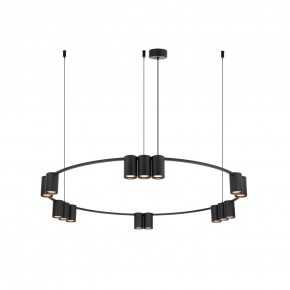 DK4067-BK Подвесной светильник ORBIT, IP20, 15xGU10 LED до 15 Вт, черный матовый, алюминий в Тюмени - tumen.ok-mebel.com | фото 3