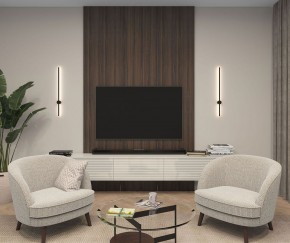 DK5012-BK Бра 800 мм, 3000К, IP20, 7 Вт, черный, алюминий в Тюмени - tumen.ok-mebel.com | фото 5
