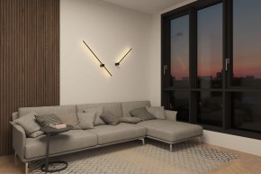 DK5012-BK Бра 800 мм, 3000К, IP20, 7 Вт, черный, алюминий в Тюмени - tumen.ok-mebel.com | фото 7