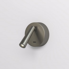DK5072-DN Бра SHINE WALL со светодиодом, D104*H68, IP20, 3000К, 3W, RA?90, темный никель, алюминий в Тюмени - tumen.ok-mebel.com | фото