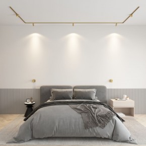 DK5072-SB Бра SHINE WALL со светодиодом, D104*H68, IP20, 3000К, 3W, RA?90, сатинированная латунь, алюминий в Тюмени - tumen.ok-mebel.com | фото 4