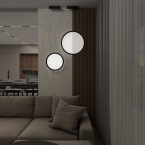 DK6604-BK Подвесной вертикальный светильник Veil со светодиодом H1500 d450 220V 36W 3000-6000K IP20 черный алюминий в Тюмени - tumen.ok-mebel.com | фото 8