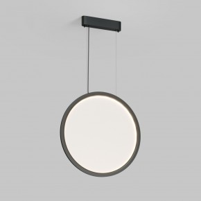 DK6606-BK Подвесной вертикальный светильник Veil со светодиодом H1700 d600 220V 48W 3000-6000K IP20 черный алюминий в Тюмени - tumen.ok-mebel.com | фото