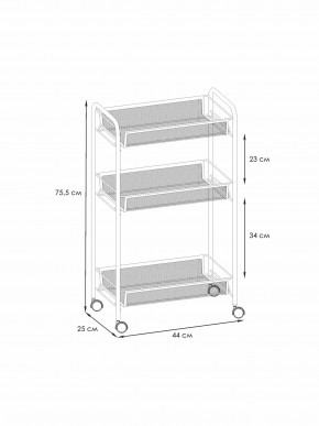 Э 322 С Этажерка "Ладья 2К" Серый в Тюмени - tumen.ok-mebel.com | фото 2