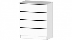 ЭЛЕГАНТ Комод 4 ящика (белый) в Тюмени - tumen.ok-mebel.com | фото