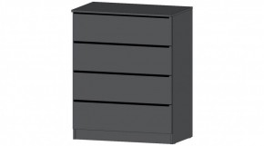 ЭЛЕГАНТ Комод 4 ящика (графит) в Тюмени - tumen.ok-mebel.com | фото