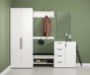 ЭЙР прихожая (модульная) Белый Шагрень в Тюмени - tumen.ok-mebel.com | фото