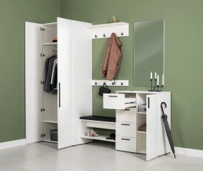 ЭЙР прихожая (модульная) Белый Шагрень в Тюмени - tumen.ok-mebel.com | фото 27