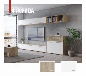 ФЛОРИДА Гостиная (модульная) дуб серый/белый в Тюмени - tumen.ok-mebel.com | фото