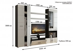 Гостиная Альфа МДФ (Венге/Белый глянец) в Тюмени - tumen.ok-mebel.com | фото 3