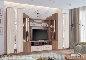 Гостиная Аллегро с 2 шкафами вариант-5 (Ясень светлый/тёмный) в Тюмени - tumen.ok-mebel.com | фото