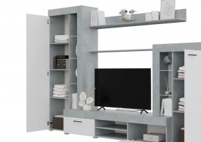 Гостиная Дельта (Бетон/Белый) в Тюмени - tumen.ok-mebel.com | фото 2
