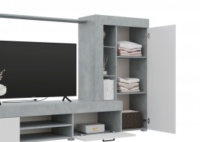 Гостиная Дельта (Бетон/Белый) в Тюмени - tumen.ok-mebel.com | фото 3