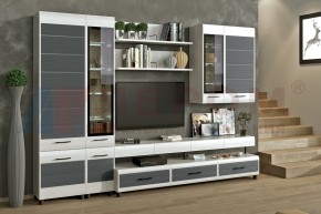 Гостиная Камелия Композиция 1 (Снежный ясень - серый) в Тюмени - tumen.ok-mebel.com | фото