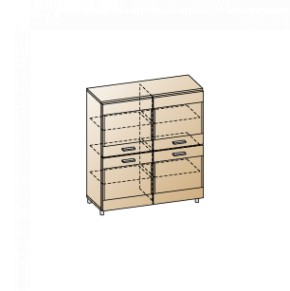 Гостиная Камелия Композиция 8 (Снежный ясень - серый) в Тюмени - tumen.ok-mebel.com | фото 10