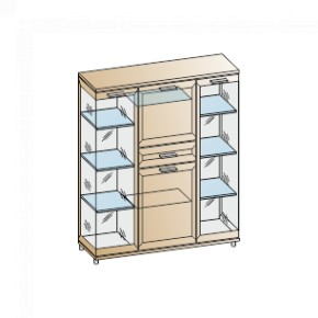 Гостиная Мелисса Композиция 6 (Акация Молдау) в Тюмени - tumen.ok-mebel.com | фото 2