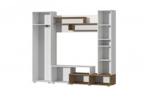 Гостиная Юна (Белый текстурный/Дуб крафт золотой) в Тюмени - tumen.ok-mebel.com | фото 2