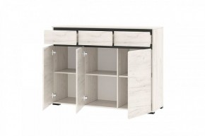 ГРЕТТА Комод 3С3Я 3дв, 3ящ (дуб крафт) в Тюмени - tumen.ok-mebel.com | фото 2