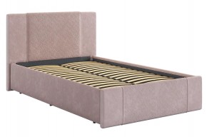 ХЛОЯ Кровать 1200 с основанием (нежно-розовый велюр) в Тюмени - tumen.ok-mebel.com | фото