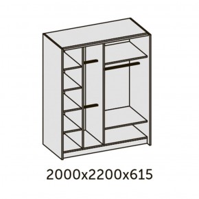 ИННЭС-5 Шкаф-купе 2-х дв. 2000 (2дв. Ф1 - венге) в Тюмени - tumen.ok-mebel.com | фото 3