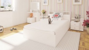 Камелия Кровать 1200, цвет белый, ШхГхВ 123,5х217х78,2 см., сп.м. 1200х2000 мм., без матраса, основание есть в Тюмени - tumen.ok-mebel.com | фото 4
