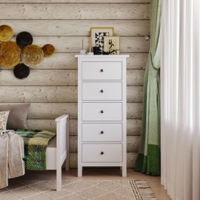 Комод 05 Кантри белый с пятью ящиками в Тюмени - tumen.ok-mebel.com | фото 4