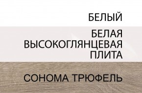 Комод 2D-1S/TYP 34, LINATE ,цвет белый/сонома трюфель в Тюмени - tumen.ok-mebel.com | фото 3