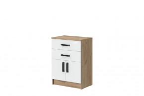 Комод Эконом (Дуб Крафт золотой/Белый текстурный) в Тюмени - tumen.ok-mebel.com | фото