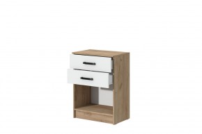 Комод Эконом (Дуб крафт золотой/Белый текстурный) в Тюмени - tumen.ok-mebel.com | фото 2