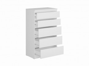 Комод КАСТОР с пятью ящиками, цвет белый в Тюмени - tumen.ok-mebel.com | фото 2