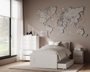 Комод КАСТОР с пятью ящиками, цвет белый в Тюмени - tumen.ok-mebel.com | фото 3