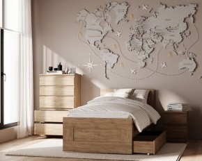 Комод КАСТОР с пятью ящиками, цвет Дуб Сонома в Тюмени - tumen.ok-mebel.com | фото 3