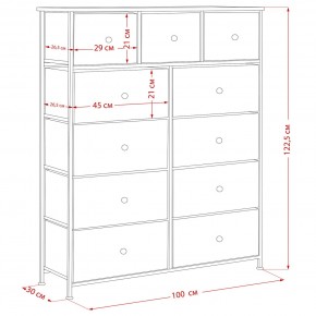 Комод Leset Линкс 11 ящиков (МДФ) в Тюмени - tumen.ok-mebel.com | фото 12