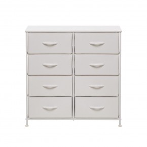 Комод Leset Линкс 8 ящ. (к/з), Каркас Белый, ящики Белые в Тюмени - tumen.ok-mebel.com | фото