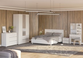 АДЕЛИНА Комод с 1дв и 3-мя ящ (белый рамух) в Тюмени - tumen.ok-mebel.com | фото 3