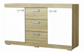 СОНАТА КС-1500 Комод (Дуб сонома/Белый глянец) в Тюмени - tumen.ok-mebel.com | фото