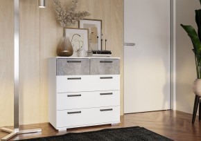 Комод Стандарт-5 NEW (белый/цемент светлый) в Тюмени - tumen.ok-mebel.com | фото 3