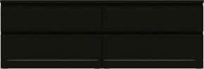 Комод Варма 4Д низкий с четырьмя выдвижными ящиками, цвет ясень черный в Тюмени - tumen.ok-mebel.com | фото 2